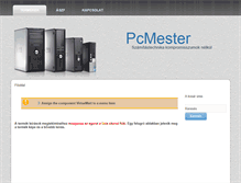 Tablet Screenshot of pcmester.hu